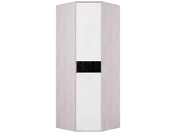 Шкаф угловой Кимберли ШК-28 ясень белый, белый глянец