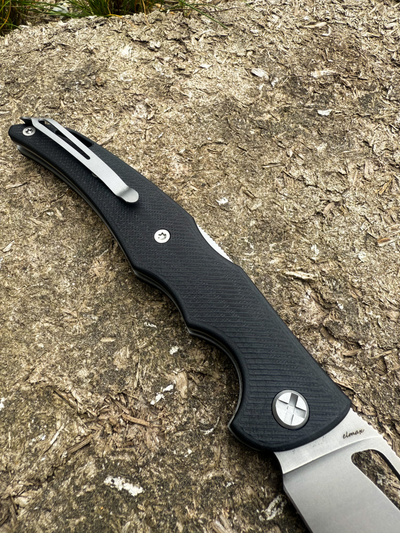 Складной нож Кайман XL сталь ELMAX, G10 "черный"