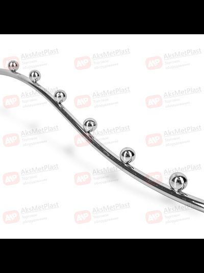 7SL7035A Крючок d-7мм волнообразный хром 7 шариков для профиля системы Vertical L=290 мм