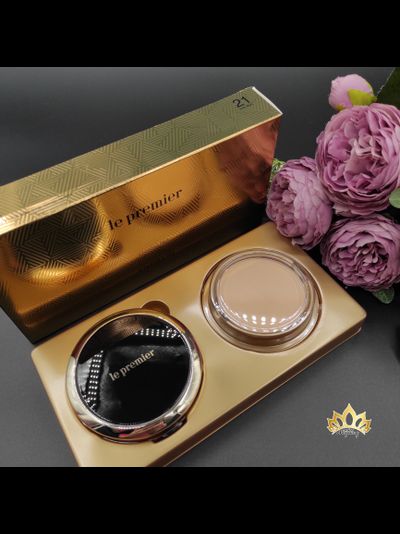 Премиальная пудра ENPRANI TWO WAY CAKE SPF 30/ PA+++ тон 23 натуральный беж, запасной блок в комплекте