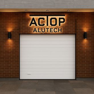 Гаражные ворота Алютех серии тренд с приводом Levigato (Alutech)