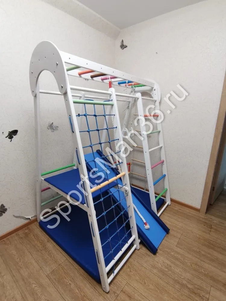 ДСК РАННЕГО РАЗВИТИЯ PLASTEP СУПЕР ЧЕМПИОН 170 С ПЛОЩАДКОЙ, ЛАК + ЦВЕТНЫЕ ПЕРЕКЛАДИНЫ