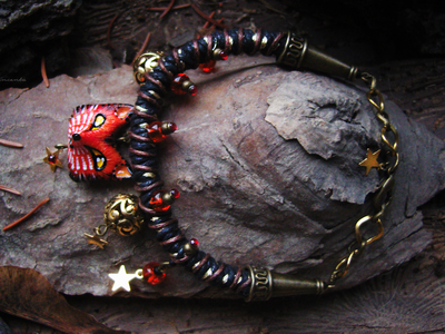 "Шатёр Царевны Лисички", яркий браслет в стиле фэнтези