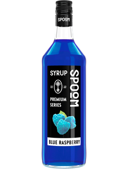 Сироп Spoom Голубая малина, 1 л (для кофе, коктейлей и десертов)