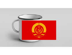 Кружка металлическая эмалированная СССР №2