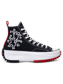 кеды CONVERSE Keith Haring RUN STAR HIKE HIGH TOP черные высокие на платформе 171859C фото