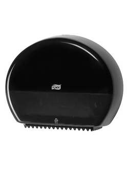 Диспенсер для туалетной бумаги в мини-рулонах Tork Elevation Т2 555008 пластиковый черный