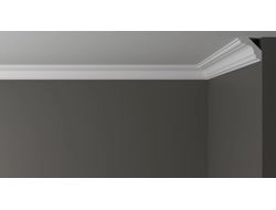 Потолочный плинтус DECOR-DIZAYN DD05, из дюрополимера, под покраску, ударопрочный, 2 метра