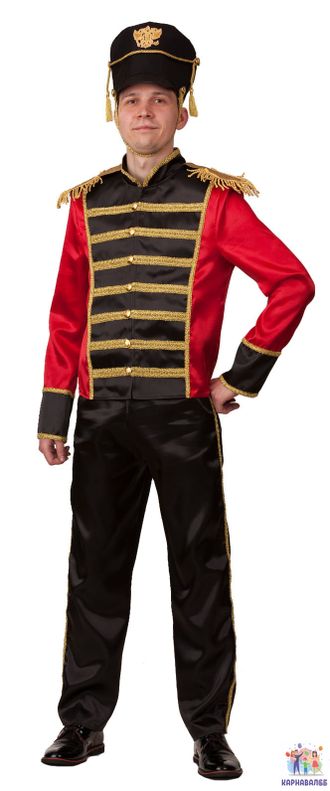 Карнавальный костюм для взрослых &quot;Гусар взрослый&quot; р.50 с маскарадными принадлежностями