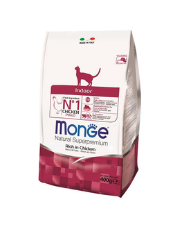 Корм для домашних кошек Monge (Монж) indoor 0,4 кг