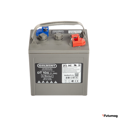 Тяговый WET аккумулятор Gelbert DT106 (T-105) 6V185A/H C5