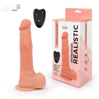 ER-30075 Вибромассажер Realstick Erowomen L рабочей части 170 мм D 40 мм, возвратно-поступательный, движение шариков внутри