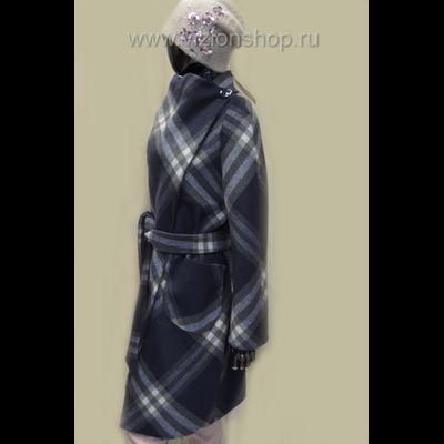 Пальто  весна в клетку Арти мода Arti moda 107