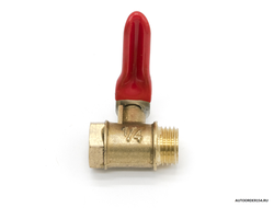 Кран универсальный резьба 1/4  наружняя-внутренняя