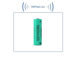 Аккумулятор литий-ионный (Li-Ion) Daweikala, тип 18650, ёмкость 9800 мАч для автономных видеокамер, видеонянь, ИБП. (напряжение 3.7В)
