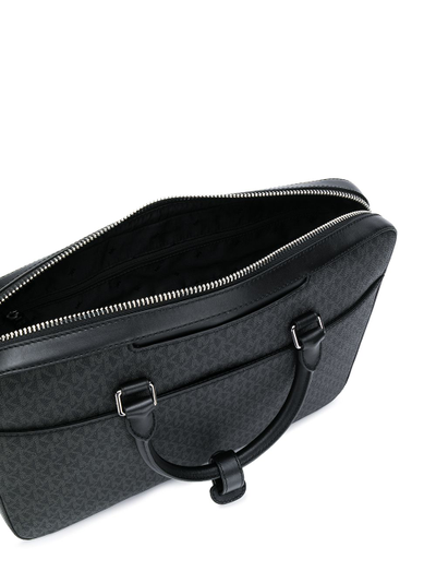 Сумка Michael Kors для ноутбука с принтом черная