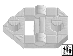 Детский конструктор из мягких модулей "Строитель" (20 предметов)