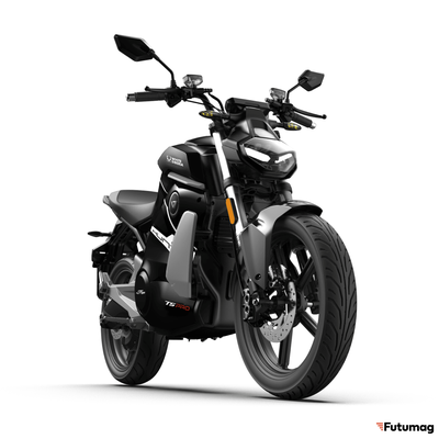 Электромотоцикл WHITE SIBERIA SUPER SOCO STREET HUNTER PRO черный