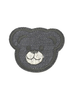 Термоаппликация мишка джинсовый,  55*45  мм