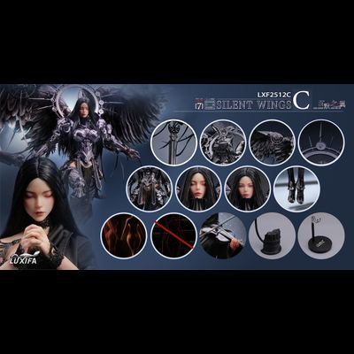 ПРЕДЗАКАЗ - Темный ангел (делюкс набор из 2 фигур) - Коллекционная ФИГУРКА 1/6 Silent Wings Deluxe Edition (LXF2512C) - Luxifa ?ЦЕНА: 63900 РУБ.?