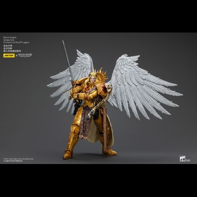Сангвиний, Примарх Кровавых Ангелов (Warhammer Horus Heresy) - КОЛЛЕКЦИОННАЯ ФИГУРКА 1/18 Blood Angels Sanguinius Primarch of the IX Legion (JT00218) - JOYTOY