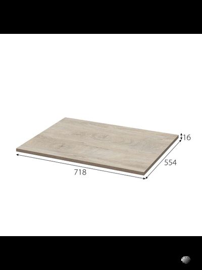 Этна полка для шкафа 50 Дуб эндгрейн 1ПЛ