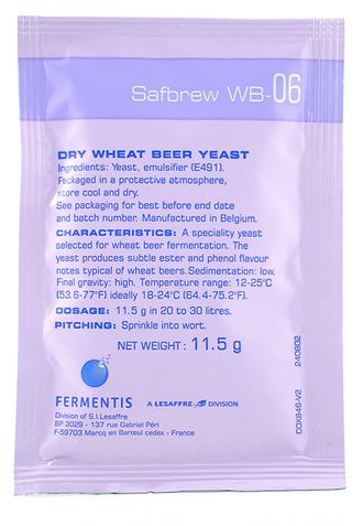 ДРОЖЖИ FERMENTIS SAFALE WB-06, 11,5 Г