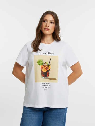 Женская футболка с принтом