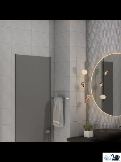 Плитка Creto Misty grey 25 х 40 см серая настенная