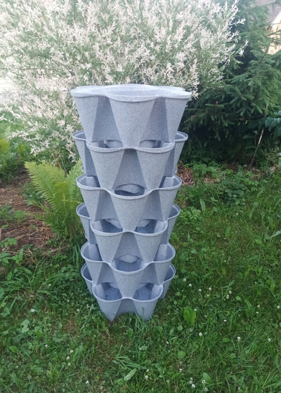 Вертикальная грядка "Лея" (имитация камня гранит)