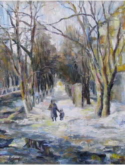 Пейзаж Начало весны Круглова Ирина