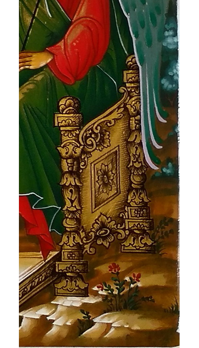 Троица Пресвятая. Рукописная икона.