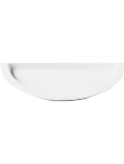 Гастроемкость фарфоровая полукруглая 360/180/70 мм, цвет белый