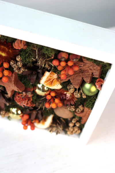 Новогодняя эко-картина № 1175