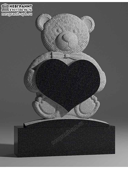 Памятник   на могилу ребенку с мишкой  210дг