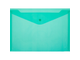Папка-конверт на кнопке КНК 180 зеленый прз. 10шт/уп