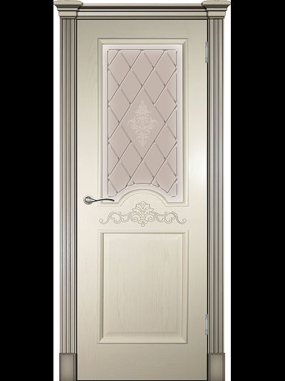 Дверь Париж крем с тонированным стеклом АП49