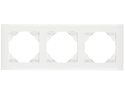 Efapel 90930 TBR, Рамка стандарт, 3 поста, белая