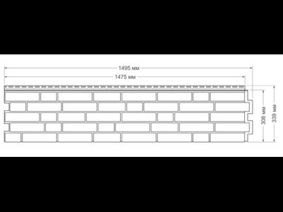 Фасадная панель "Демидовский кирпич", цвет янтарь | ЯФасад
