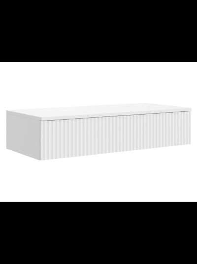 Сканди тумба консольная ТМ-001 (МДФ) Белый/Белый Глянец