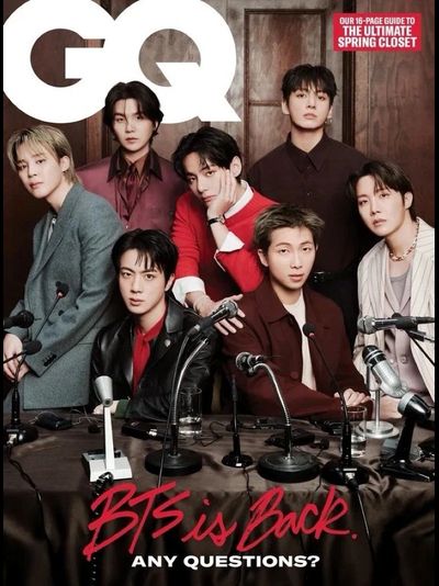 GQ UK Magazine March 2026 BTS Cover, Иностранные журналы, Intpressshop