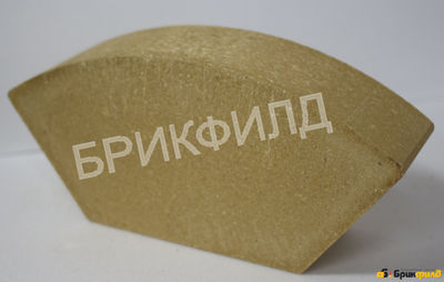 Кирпич облицовочный фигурный (5) "Колонна". Светло-желтый. Кирпичный завод Брик Филд