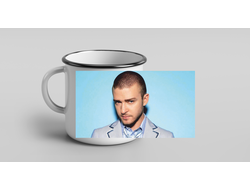 Кружка металлическая эмалированная Джастин Тимберлейк, Justin Timberlake №8