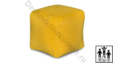Кресло Кубик желтый