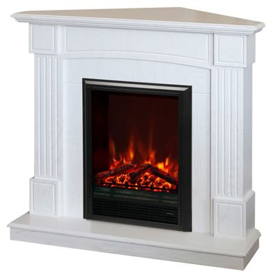 Угловой электрокамин Andrea WT с очагом Eugene