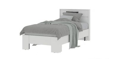 Спальня ХЕЛЕН - Кровать КР 01 Белый Шагрень/Белый Шагрень