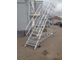 Мобильная лестница с площадкой по чертежам