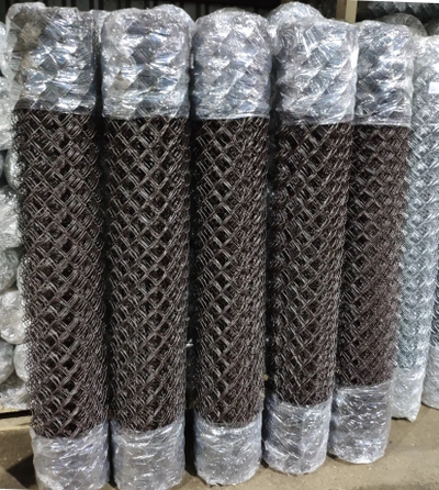 Сетка рабица ПВХ 50х50, рулон 10м (d= 2,5 мм, h=1,8 м) Коричневый