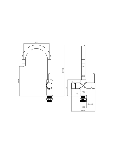 Система мгновенного кипячения воды 4в1 AQUAHOT MILAN Chrome (хром)
