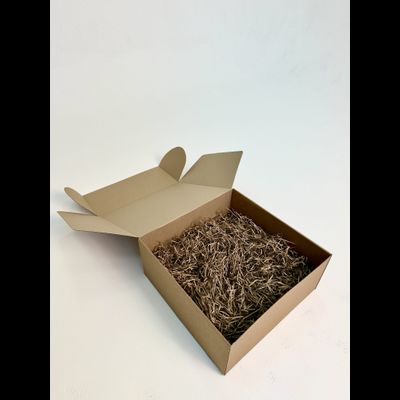 Огромная подарочная коробка GILEV 45х45х20см с наполнителем и декоративной веревкой